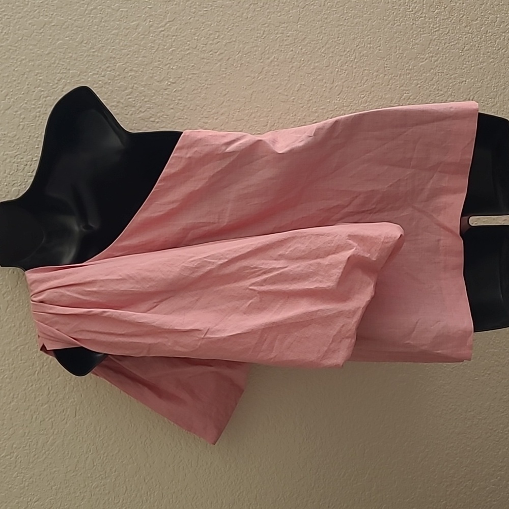 Rosie Assoulin One Shoulder Sleevless Blouse Pink Small - Picture 5 of 10